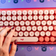 A photo of the Logitech POP Keys keyboard